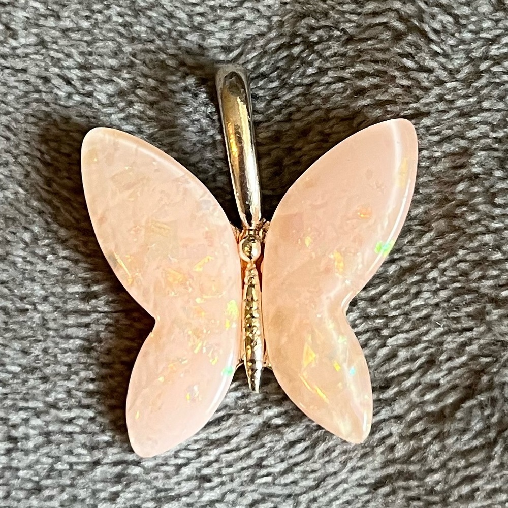 Butterfly Pendant with Sterling Silver Chain